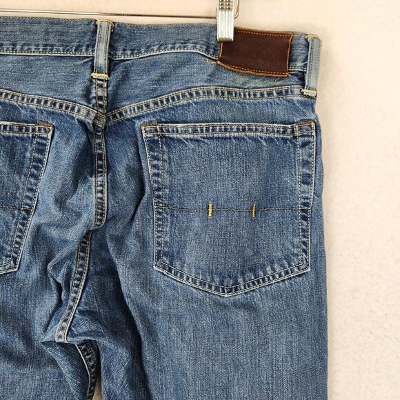 Polo Ralph Lauren Jeans Mens 35x30 Blue Classic Fit 5 Pocket Straight Leg Denim - Picture 8 of 11